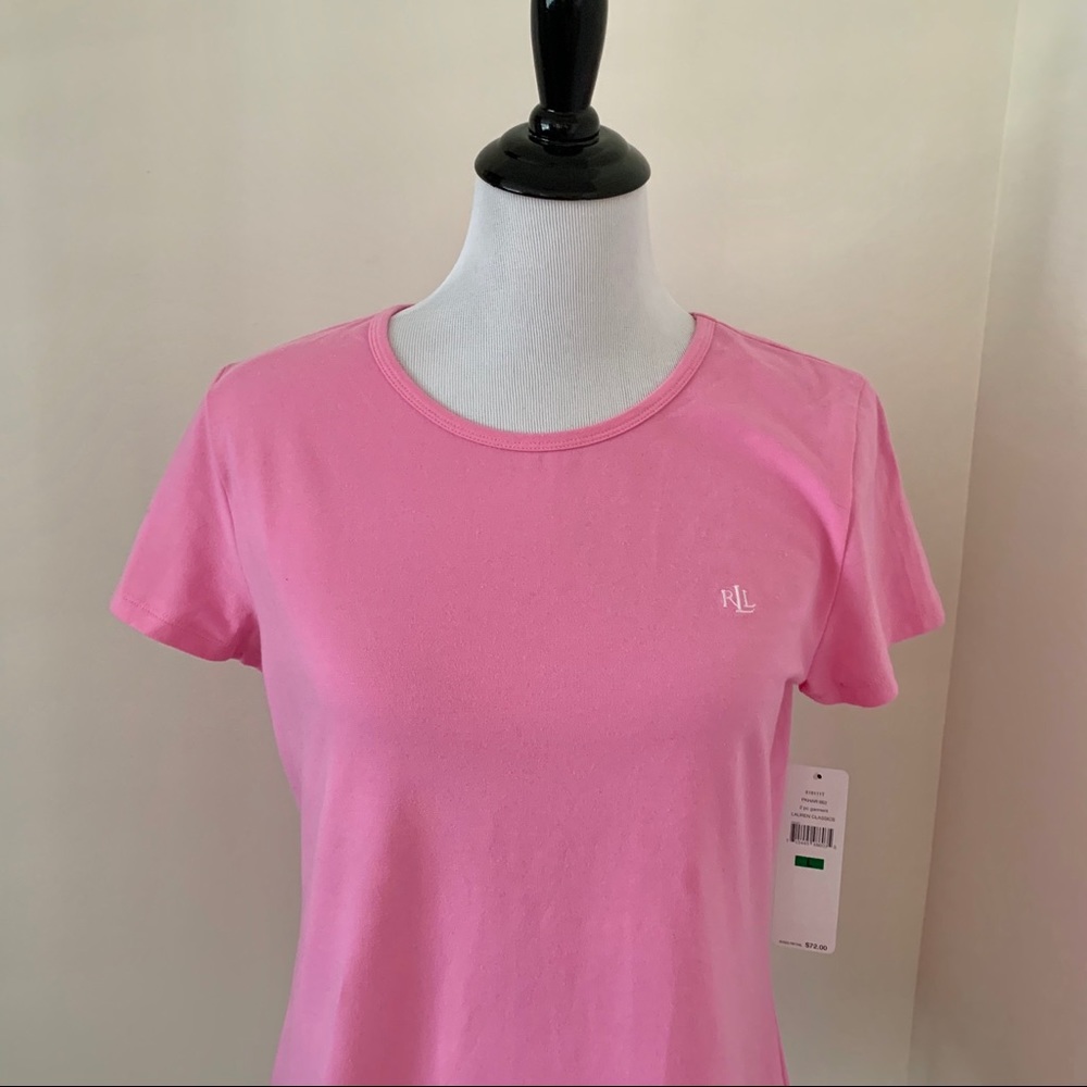 Lauren Ralph Lauren LRL Monogram T-Shirt Size L - Picture 2 of 6